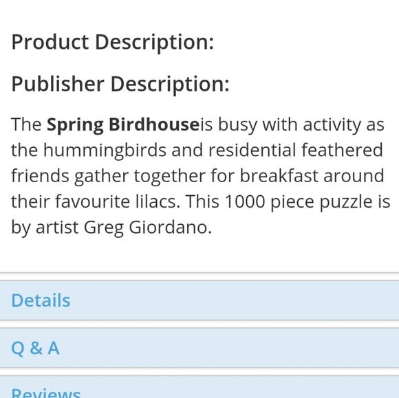 NEW Spring Bird House Jigsaw Puzzle Family 1000 piece Fun Cardinals Games - Picture 2 of 8